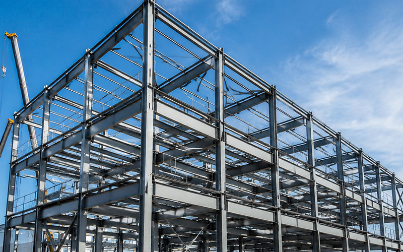 What is a structural steel framework