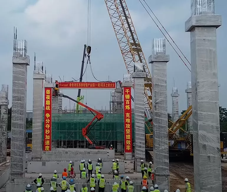July 19, 2024, 600000 Square Meters, The Upper Beam Installation of the Shein Project Was Completed